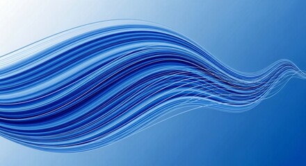 Dynamic Blue Abstract Design with Flowing Lines Perfect for Digital Use