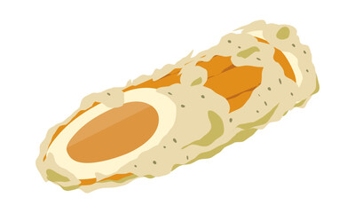 ちくわの磯辺揚げのイラスト