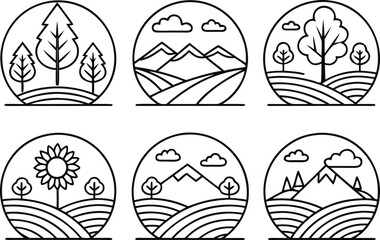 Realistic Drawings Illustration Set. Creative Drawings Design Collection. Modern Sketch and Drawing Artwork Bundle. Artistic Pencil Drawings Illustration Set. Simple Line Drawings Design Collection