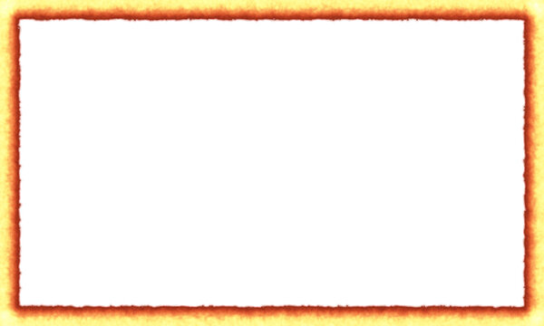 Rectangular frame with burnt paper edges and a glowing fire effect. A vintage grunge border ideal for a treasure map, a Western wanted poster, or a Halloween invitation.
