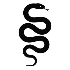 Naklejka premium black snake symbol