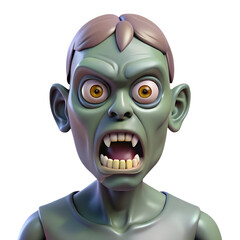 Realistic Angry Zombie Illustration