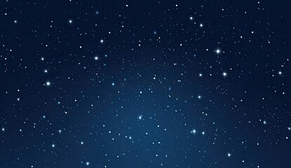 Starry night sky, numerous bright stars