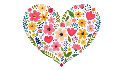 Floral heart design