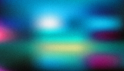 Abstract Teal and Purple Gradient Background with Noise Texture:  Blurred, Dreamy, and Textured Digital Art.