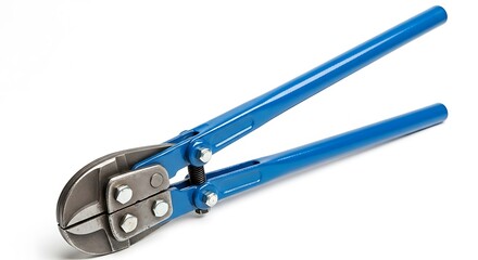 Powerful blue bolt cutters for industrial projects
