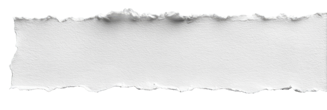 Ripped white paper strip (8)