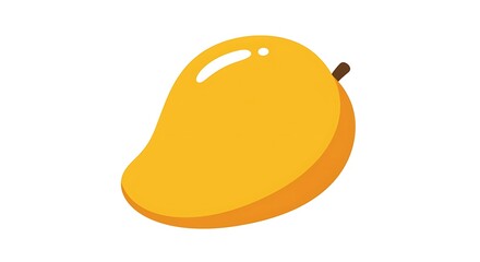 Single mango illustration