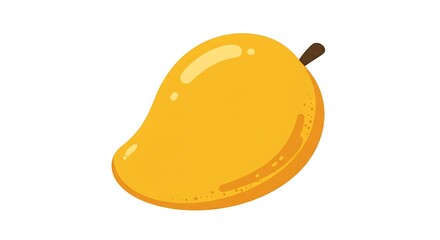 Single mango illustration
