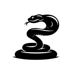 Obraz premium black and white King Cobra