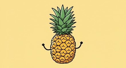 Cute pineapple illustration