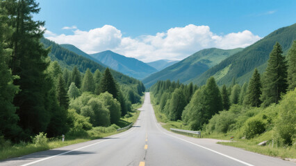 Fototapeta premium road to the mountains