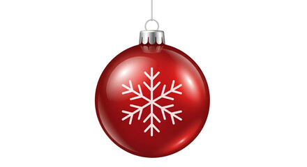 Red Christmas ornament graphic