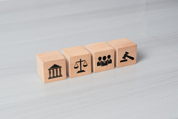 Labor Law Lawyer Legal Business Technology Concept