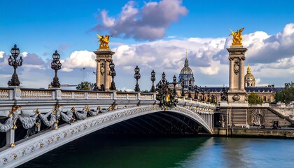 Parisian Bridge at Dawn
