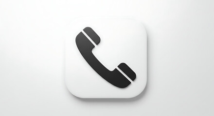 Phone icon on white background