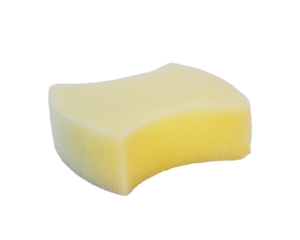 sponge cleaning isolated on white