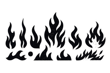 vector illustration of a fire