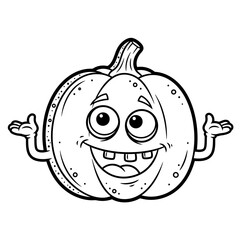 funny cartoon pumpkin