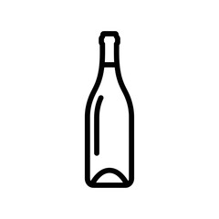 wine bottle vector illustration