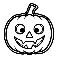 funny pumpkin vector