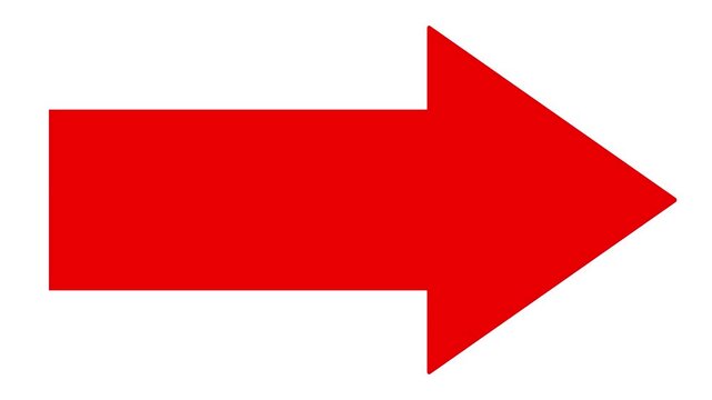 Red arrow pointing up animation. Download sign . up direction arrows symbol. arrow button icon or swipe-up arrow signal animation. download icon sign. on a green background