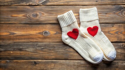 Zen spa decor with red shoes, wooden spoons, and a natural pink orchid on a rustic wooden table