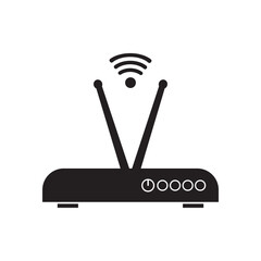 Wifi Router icon logo vector