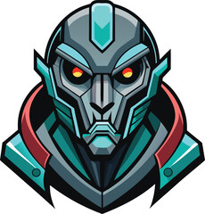 Futuristic cyberpunk mask