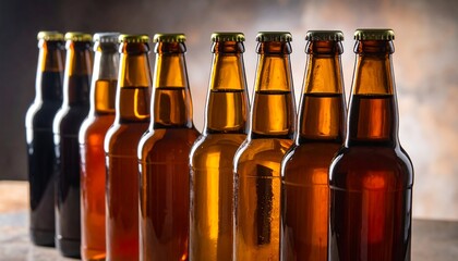 Bottles lined up, ready to go