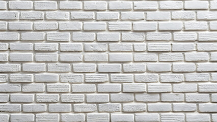 Fototapeta premium White Brick Wall May Be Used As Background Simple Minimalist Texture 