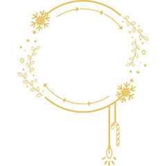 Monoline Christmas Frame