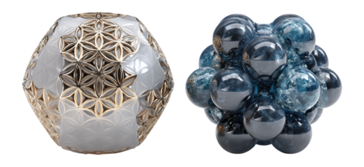 Elegant Decorative Ornaments with Modern Geometric Designs