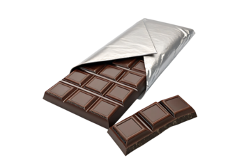 Chocolate Bar Sweetness isolated on transparent background