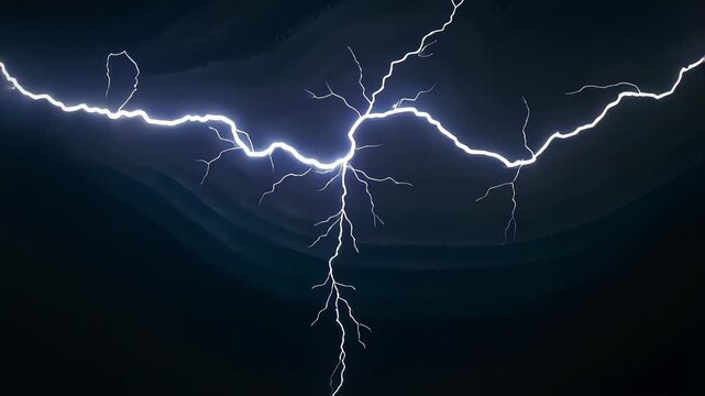 Dynamic Display of Lightning Arcs Electrifying the Night Sky with Brilliant Flashes and Intricate Patterns Illuminating the Darkness in Stunning Detail
