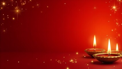 diwali background with oil lamp 