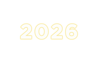 2026 Happy New Year – 3D  Numbers Isolated on Transparent  Background 2026 Number Design | Modern Typography New Year 