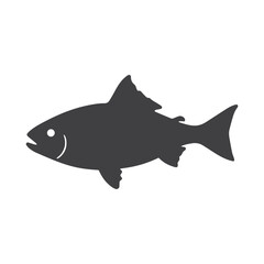 Minimalist fish vector illustration perfect for fishing, restaurants, and nature brands