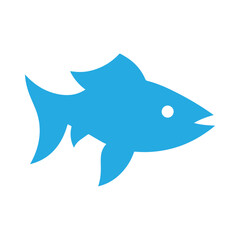 Stylish modern fish vector illustration symbolizing ocean culture and marine branding design