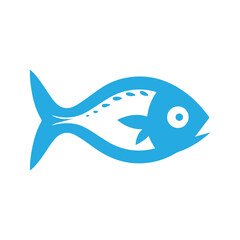 Simple clean fish  logo perfect for seafood, nature, and eco lifestyle branding