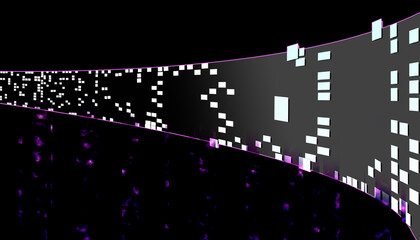 Défilé d'écran dans le cyberespace.