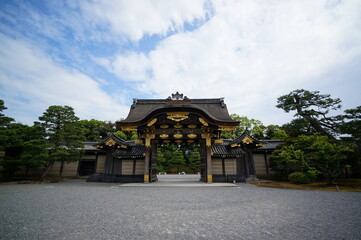 Fototapeta premium 京都、二条城の風景
