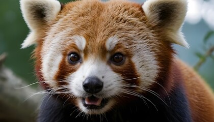Obraz premium closeup of a red panda