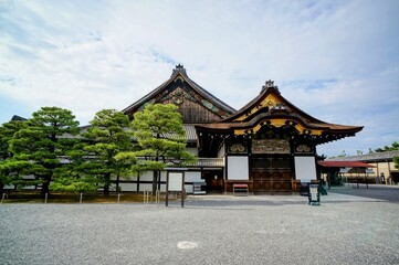 Naklejka premium 京都、二条城の風景