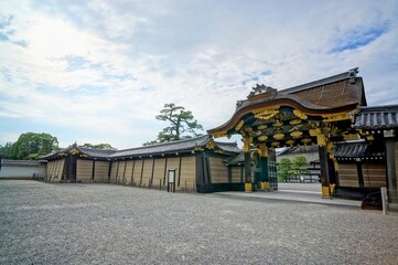Naklejka premium 京都、二条城の風景
