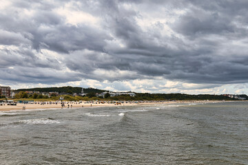 Seebad Ahlbeck , Ostsee , Erholung , Urlaub , Ferien , Strand , Blauer Himmel , Sand , Entspannung...