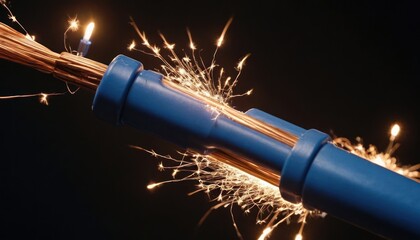 sparkler on black