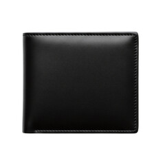 Classic black leather bifold men's wallet