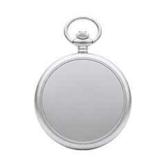 Silver pocket watch with a blank face