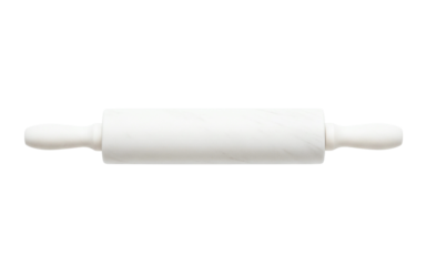 White marble rolling pin for baking